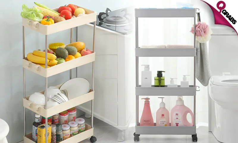 4-Layer Shelf with Wheels!